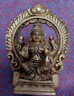 Brass lakshmi with prabhavali