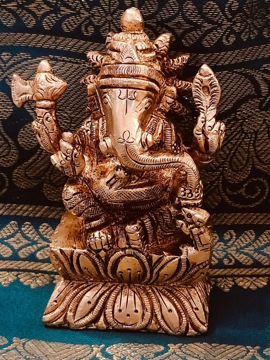 Brass pillaiyar idol