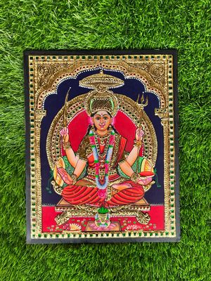 Santhoshi Matha Tanjore Painting 12 inches by 15 inches - frame size extra