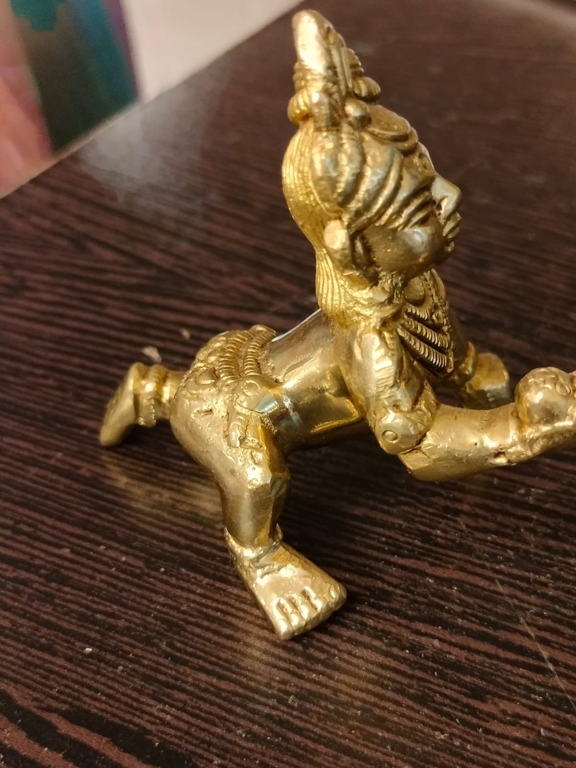 Brass butter krishna