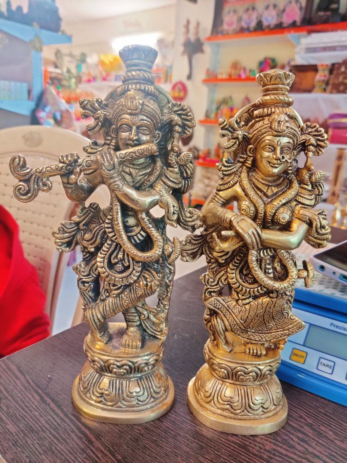 Brass Radha Krishna idols