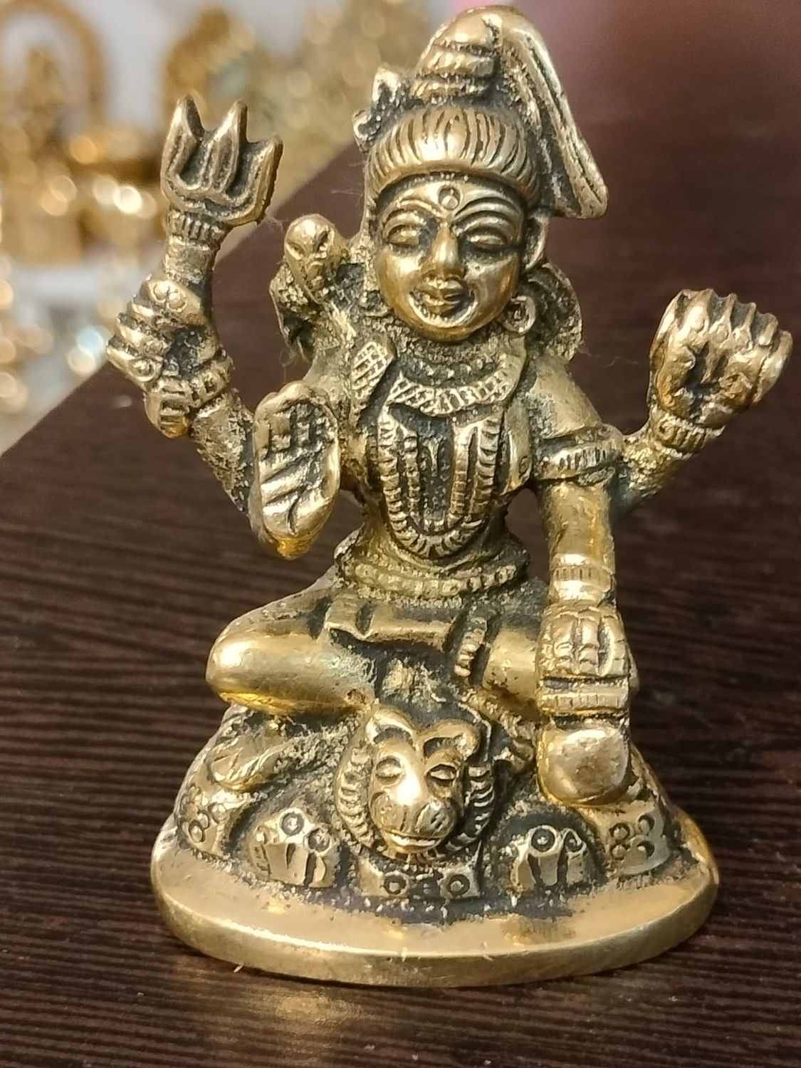 Brass shiva idol