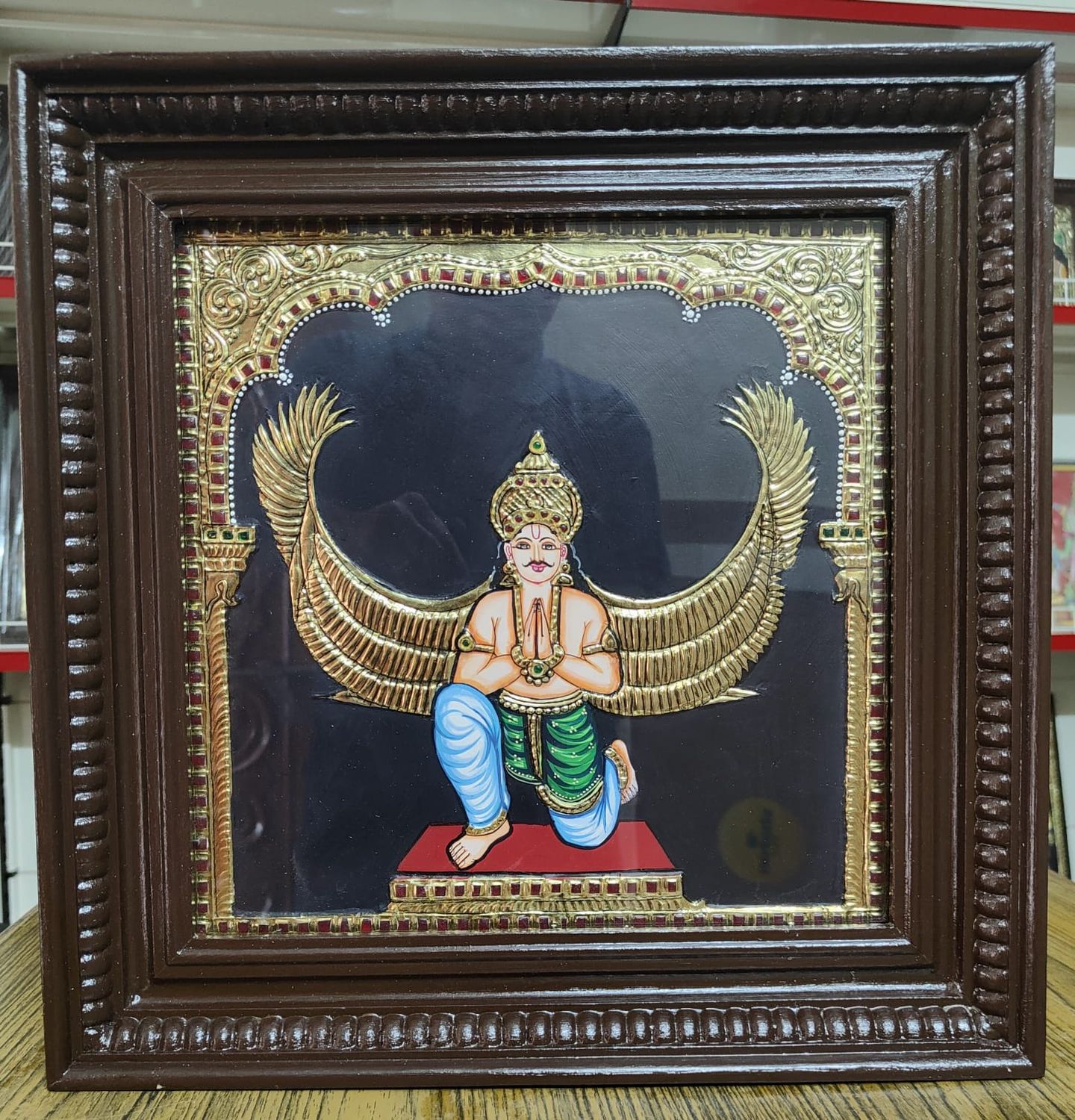 Garudar Tanjore painting 12 inches by 12 inches