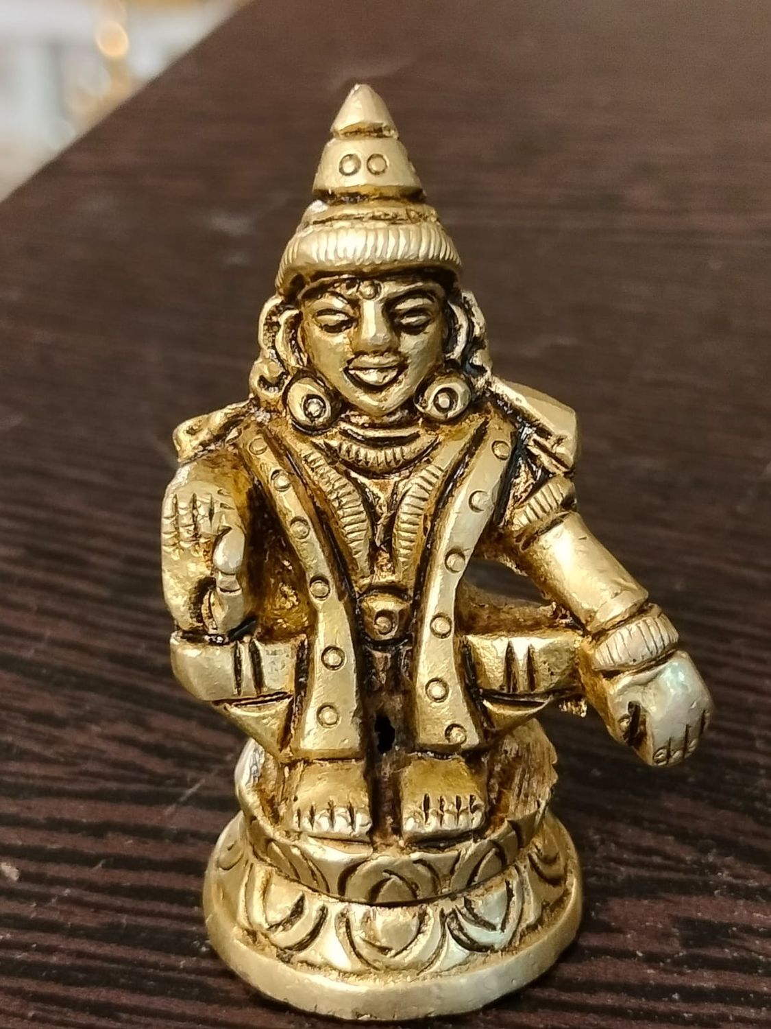 Brass Ayappa swamy idol