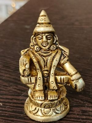 Brass Ayappa swamy idol