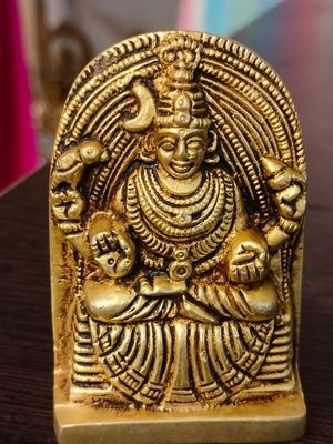 Brass sharadhadevi idol