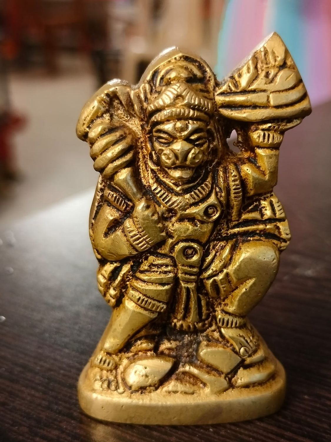 Brass hanuman idol