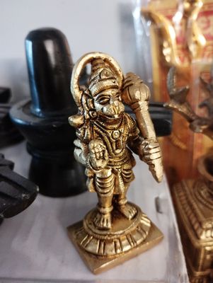 Brass hanuman idol