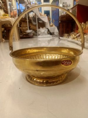Brass flower basket
