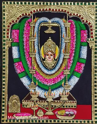 Meenkulathi Amman Tanjore painting