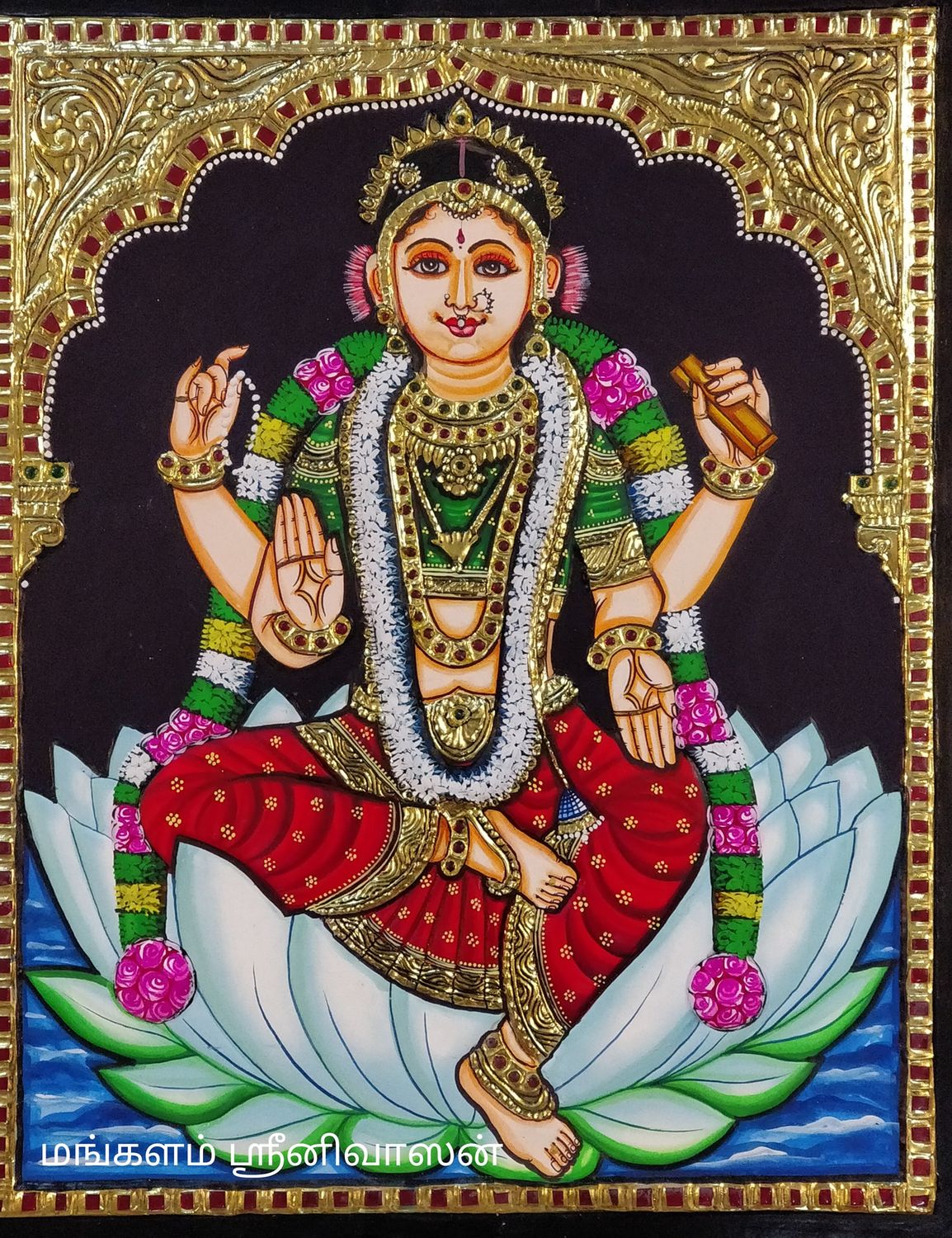 Balatiripurasundari Tanjore painting