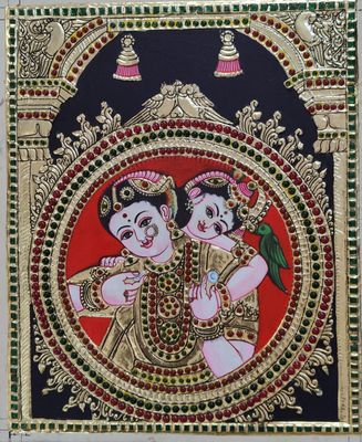 Krishna Tanjore painting