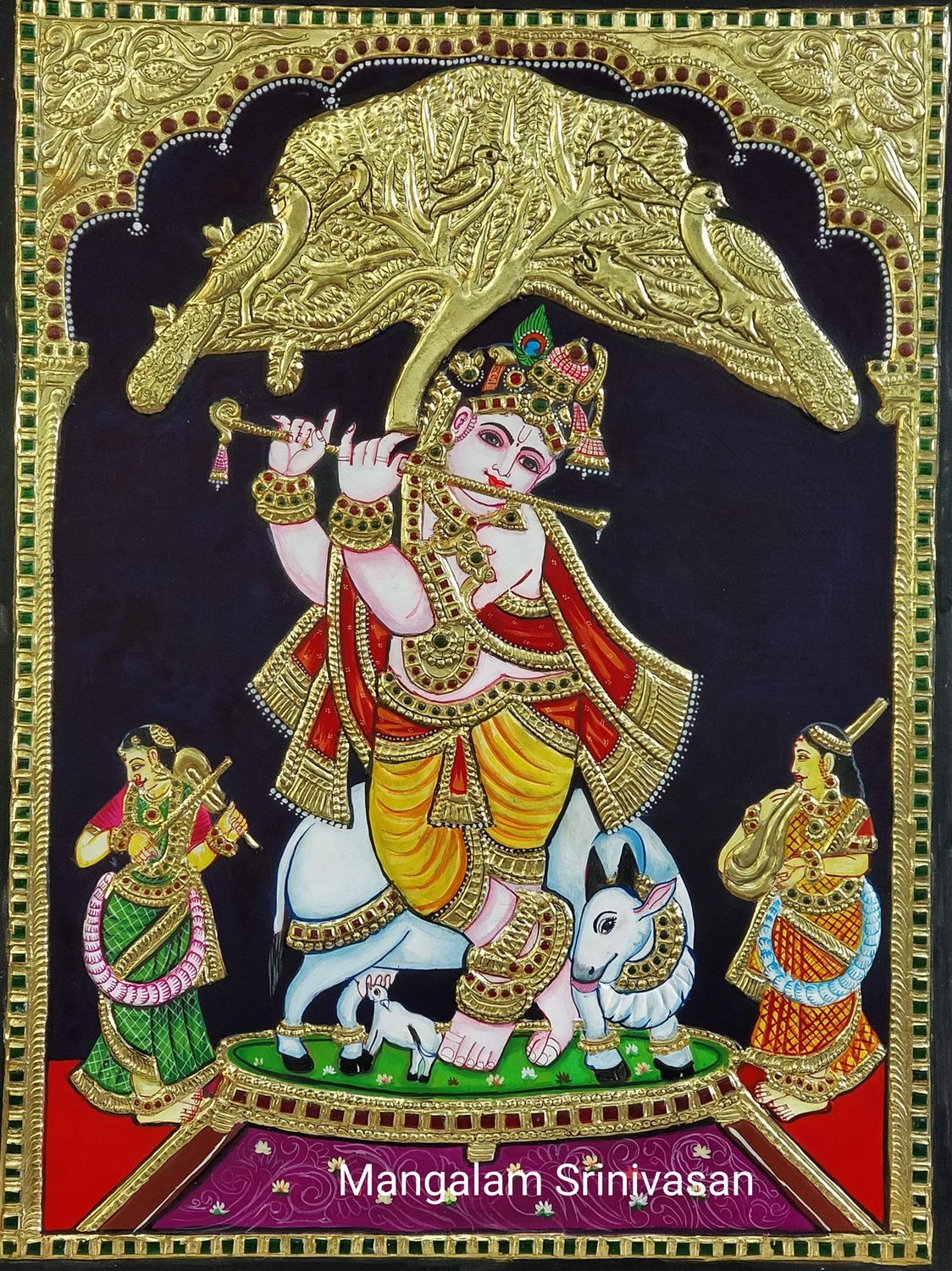Krishna Tanjore painting