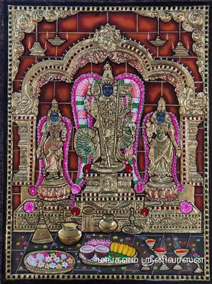 Vayaloor Murugar Tanjore painting