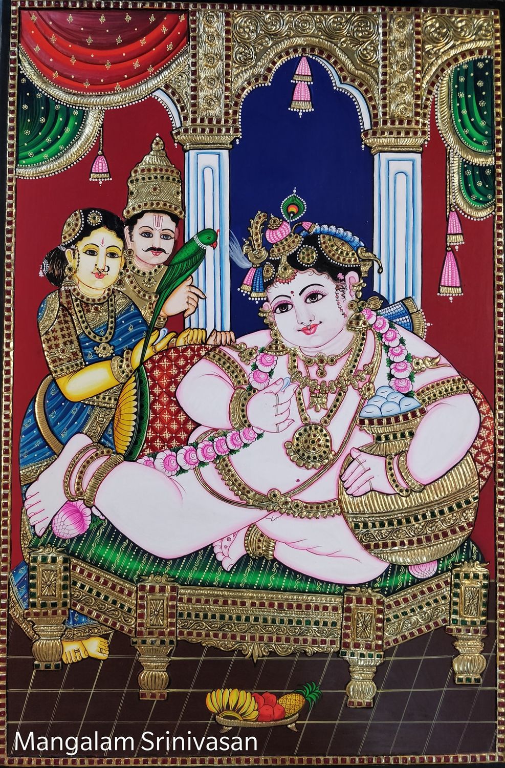 Krishna Tanjore painting