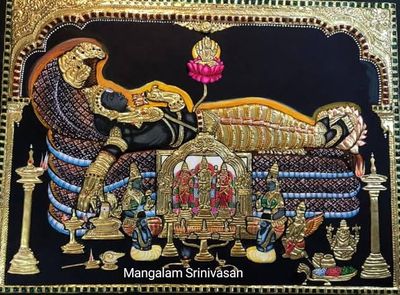 Anantha Padmanabar Tanjore painting