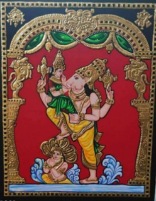 Lakhmi Varahar Tanjore painting