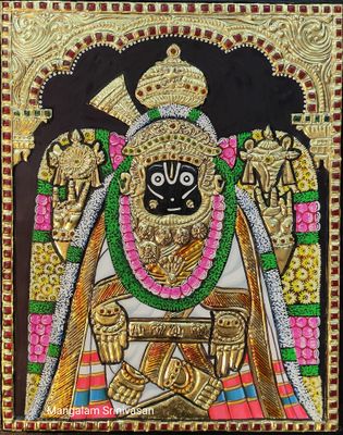 Melakote Yoga Narasimha Thanjavur Painting