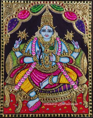 Dhanvanthri Thanjavur Painting