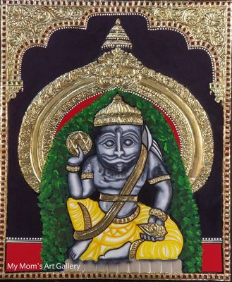 Salagrama Sri GuruNarasimha Swamy, Udupi, Thanjavur Painting