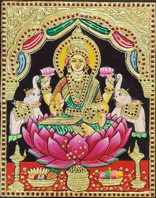 Lakshmi Thanjavur Painting