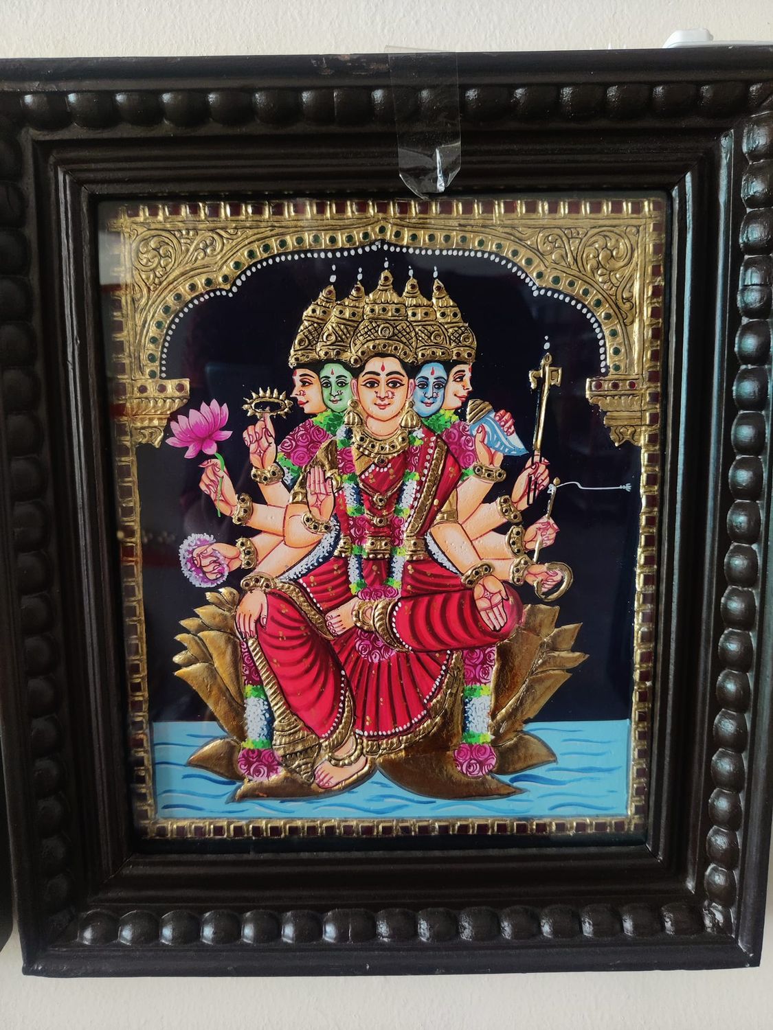 Gayathri Devi Thanjavur Painting