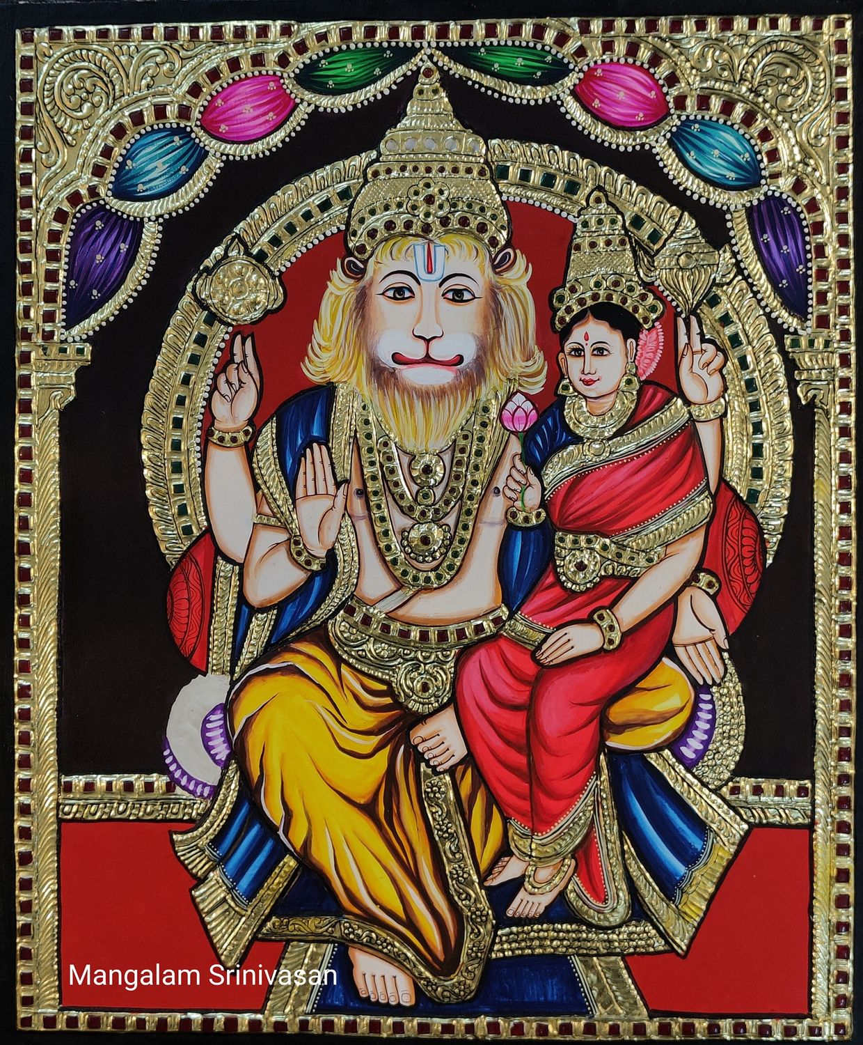 Lakshmi Narasimha Swamy Thanjavur Painting