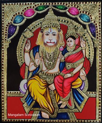 Lakshmi Narasimha Swamy Thanjavur Painting