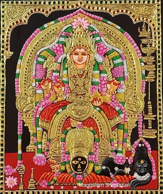 Renuka Devi Thanjavur Painting