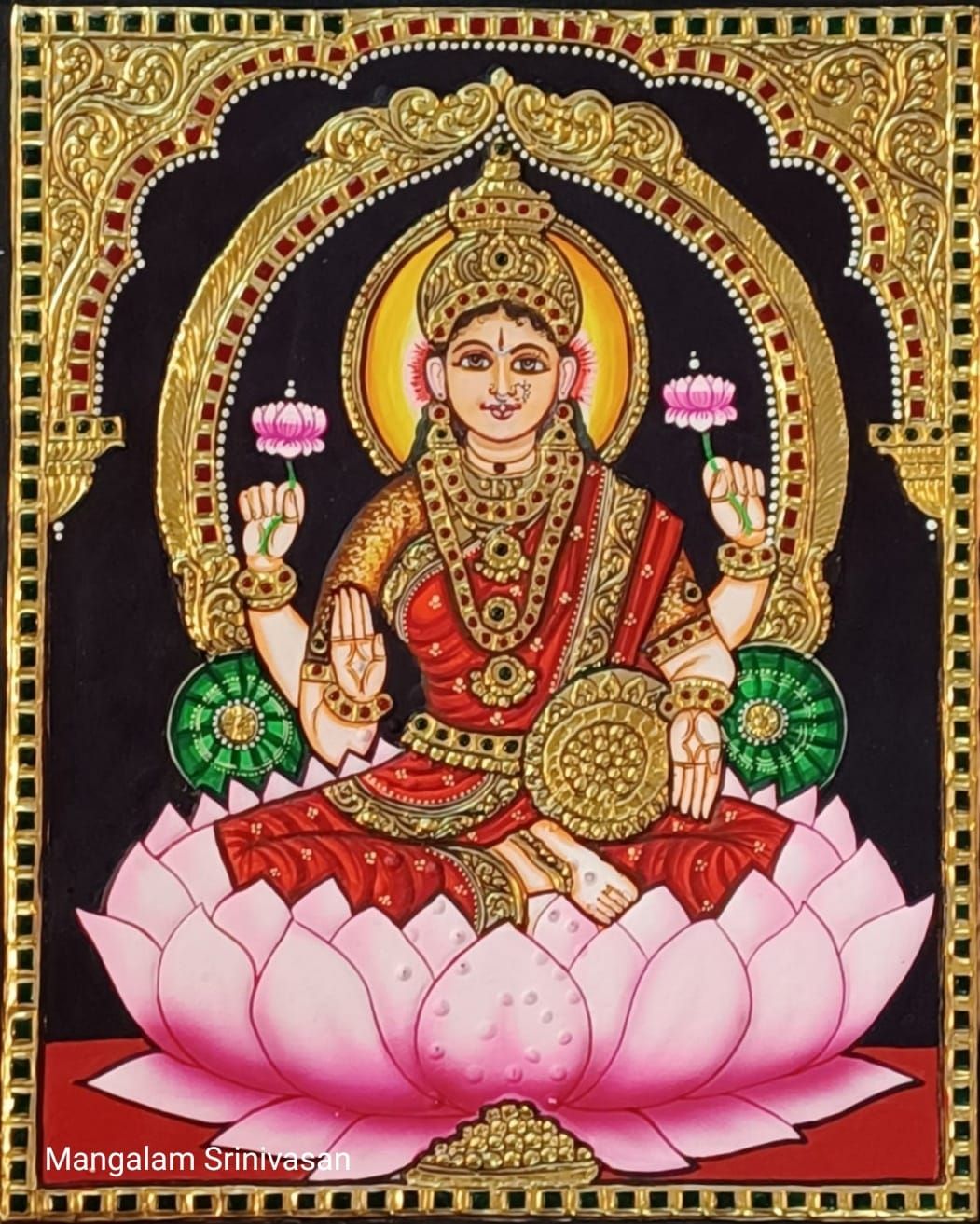 Lakshmi Thanjavur Painting