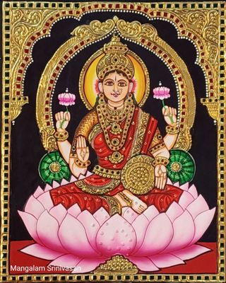 Lakshmi Thanjavur Painting