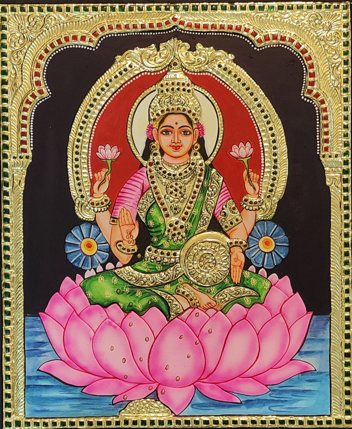 Lakshmi Thanjavur Painting