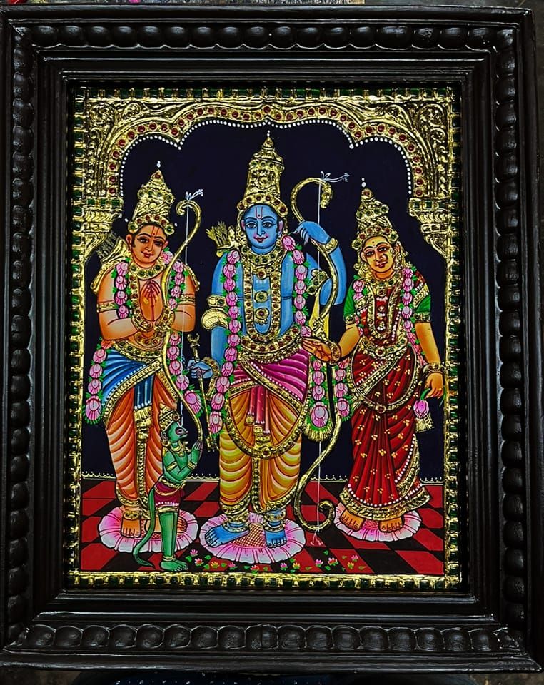 Kothanda Ramar Thanjavur Painting