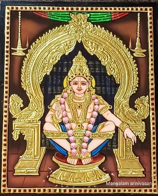 Ayyapan Thanjavur Painting