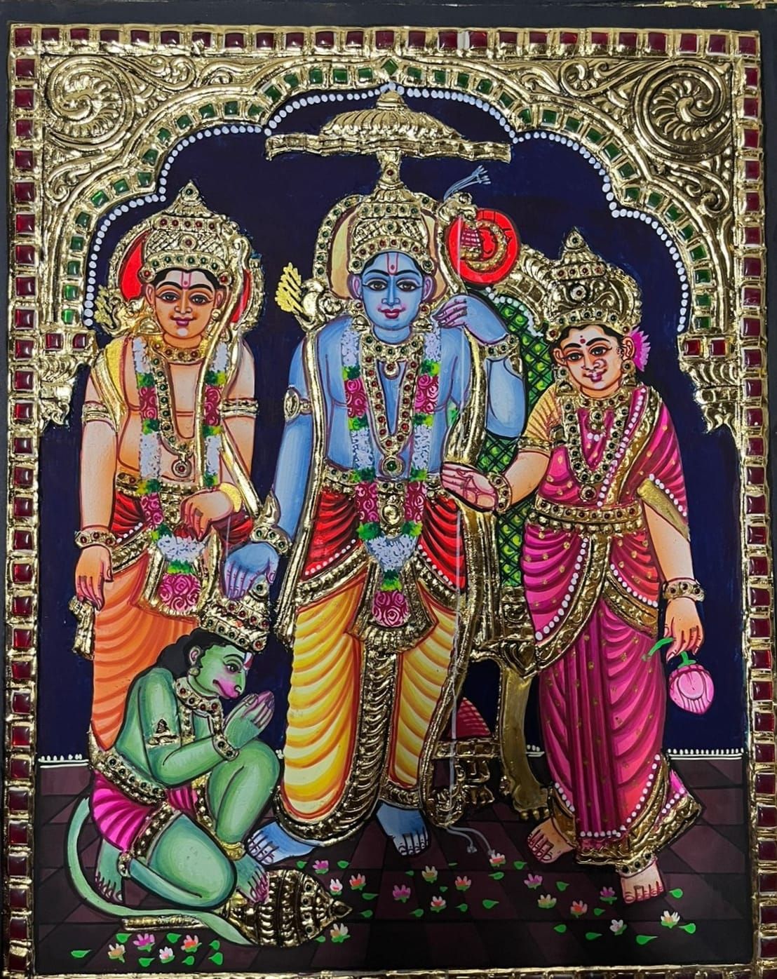 Kothanda Ramar Thanjavur Painting