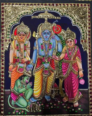 Kothanda Ramar Thanjavur Painting