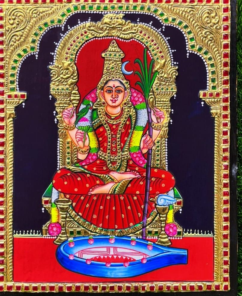 Kamakshi Thanjavur Painting