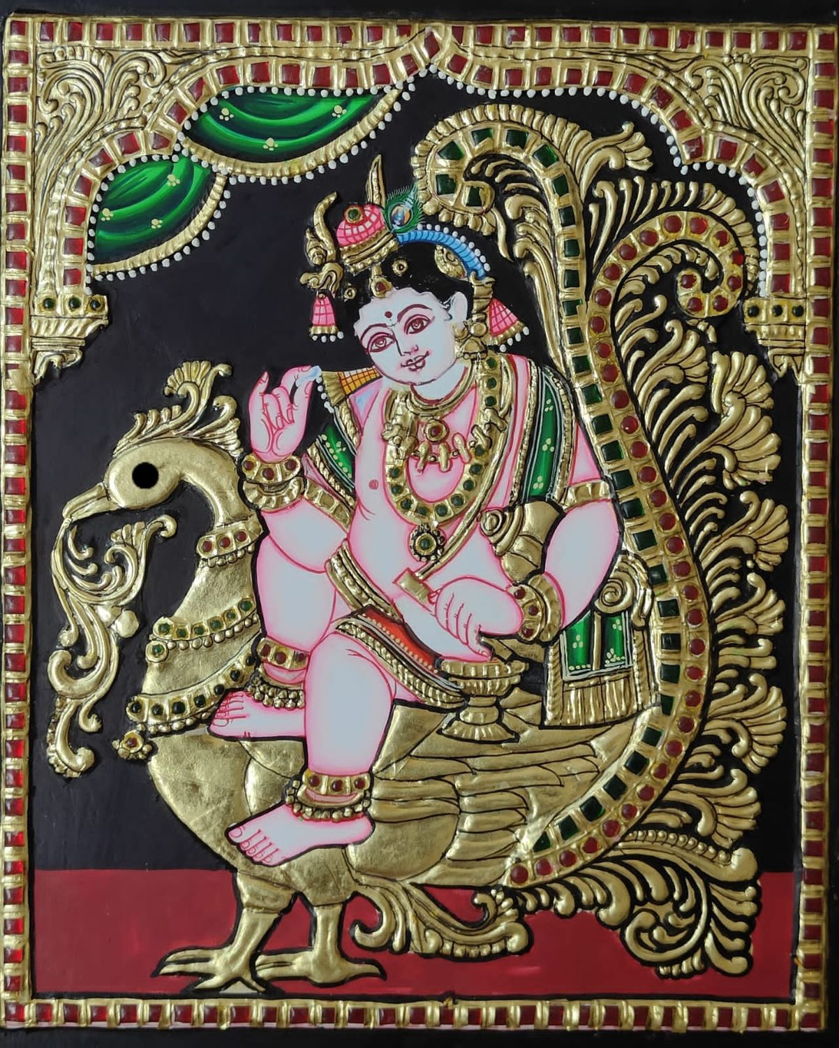 Krishna Thanjavur Painting