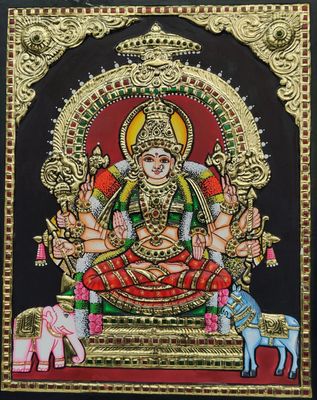 Shodashi Thanjavur Painting