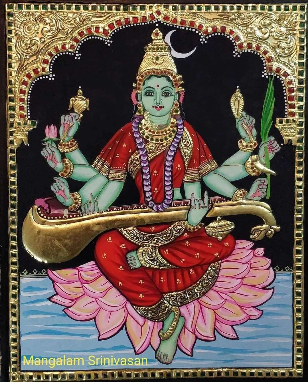 Shyamala Devi Thanjavur Painting