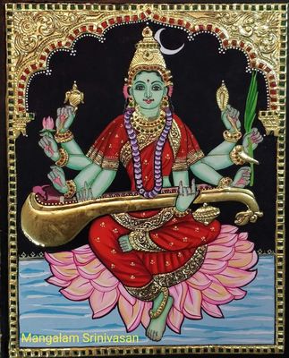 Shyamala Devi Thanjavur Painting