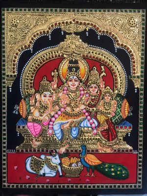 Shinvan Family Thanjavur Painting