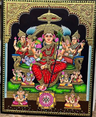 Lalitha Devi Tanjore painting