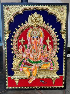 Ganesha Tanjore painting