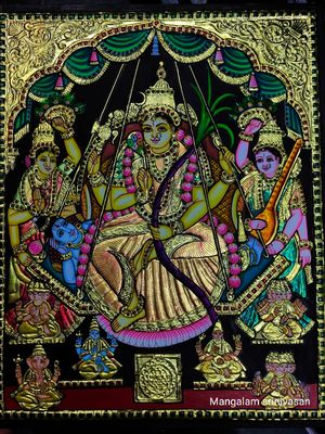 Lalitha Tanjore painting