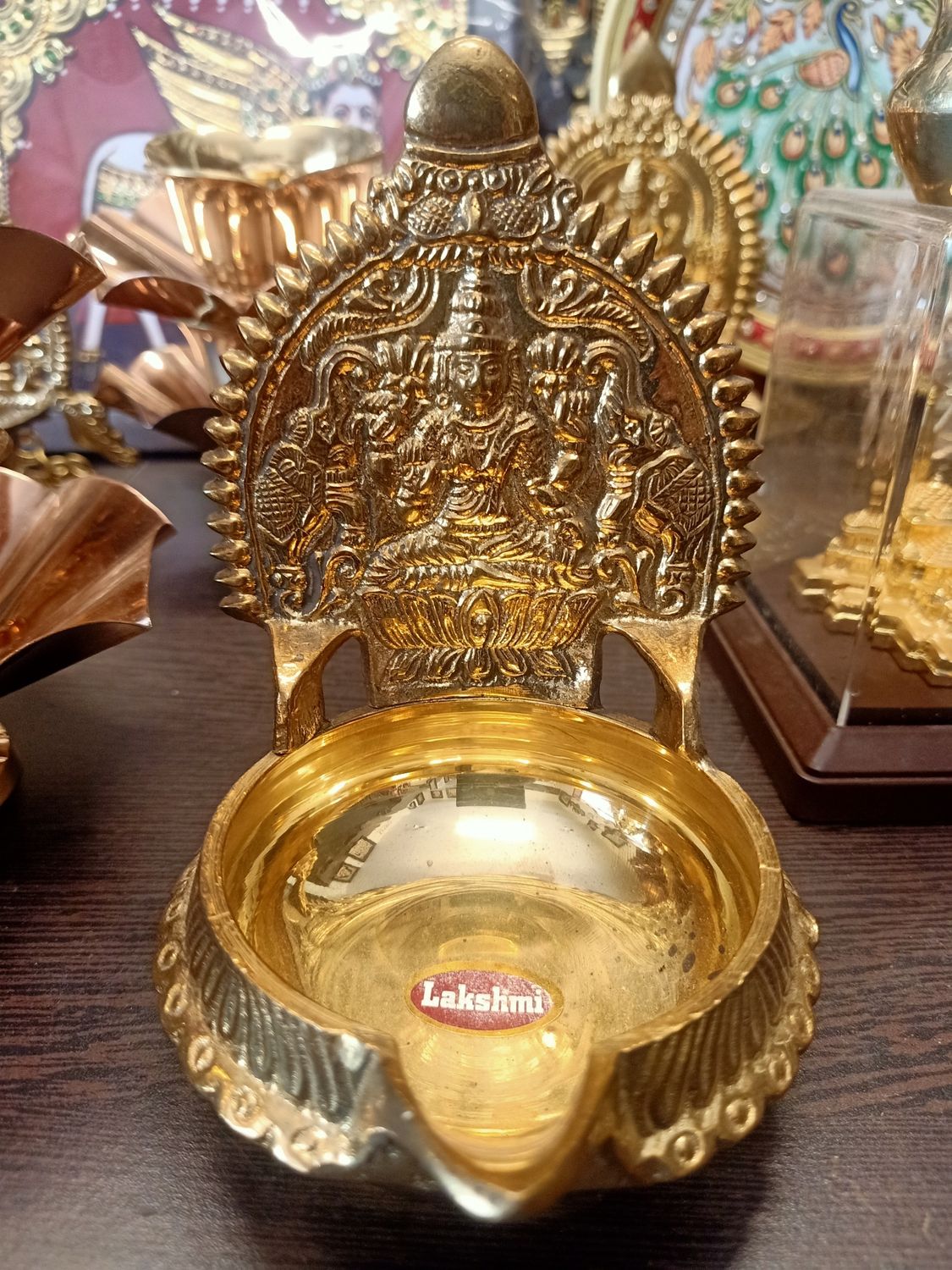 Brass kubera kamakshi diya