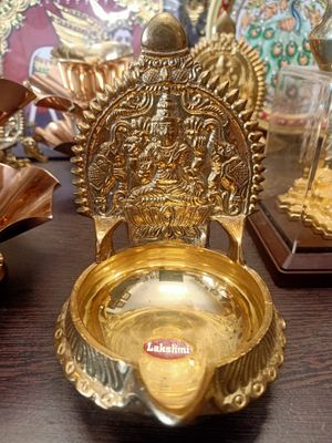 Brass kubera kamakshi diya
