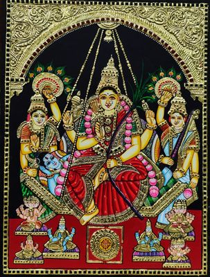 Lalitha Devi Tanjore painting