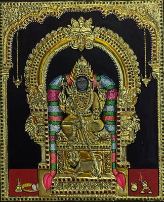 Madura Kali Amman Tanjore painting
