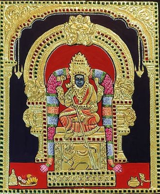 Madura Kali Amman Tanjore painting